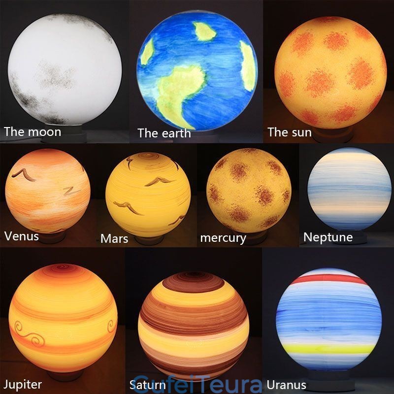 Nordic Planet Design מנורת תליון ייחודית מערכת שמש כוכבי לכת נברשת