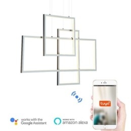 אור תליון נורדי גיאומטרי מרובע אור תליון