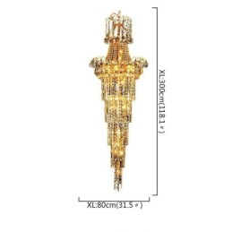 נברשת קריסטל תליון אירופי ארוך