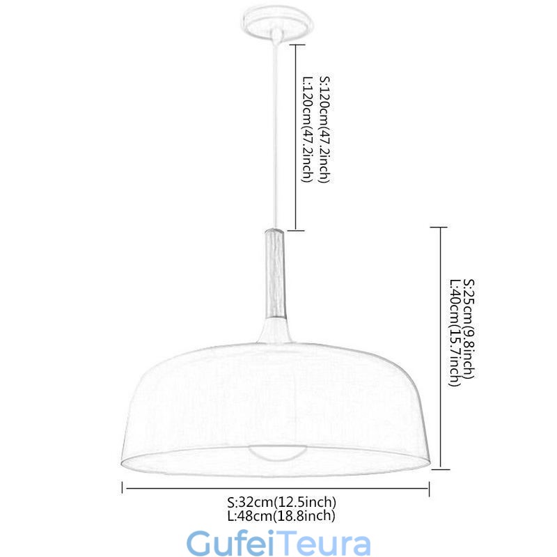 אור תליון נורדי יחיד מתכוונן מנורה בית חום תאורת אור