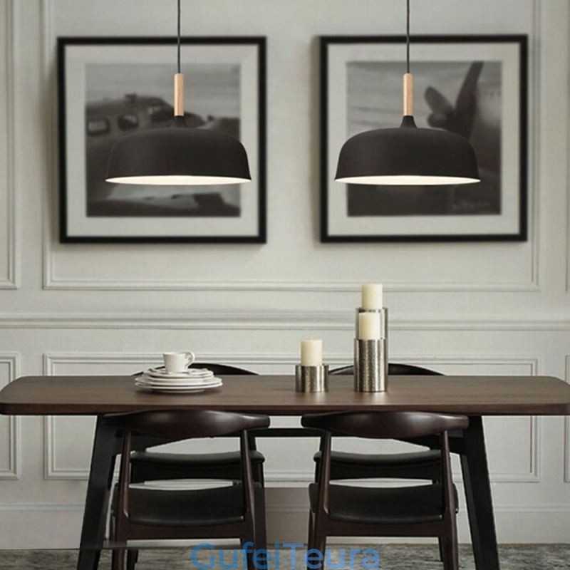 אור תליון נורדי יחיד מתכוונן מנורה בית חום תאורת אור