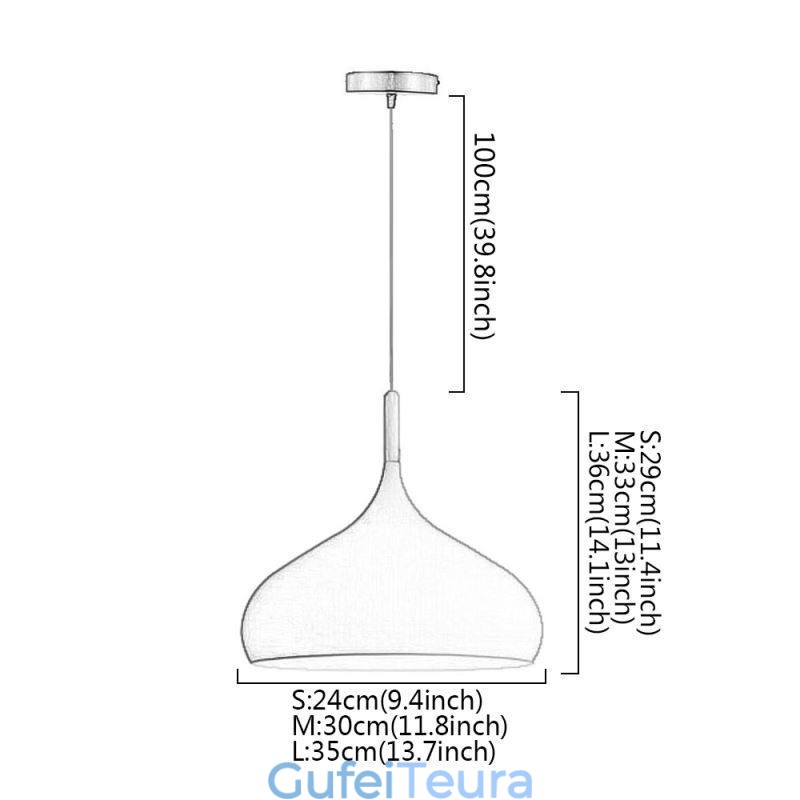 אור תליון מודרני אלומיניום מנורת מקרון לבית אור מתכוונן