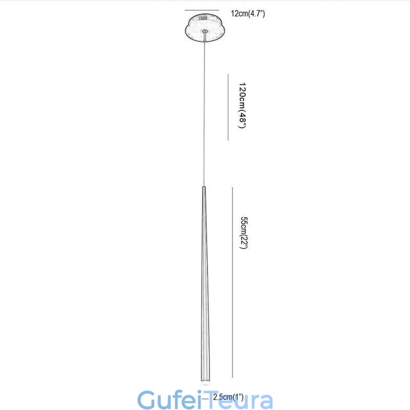 אור תליון עכשווי מנורה בצורת גליל תאורת גשם מטאור
