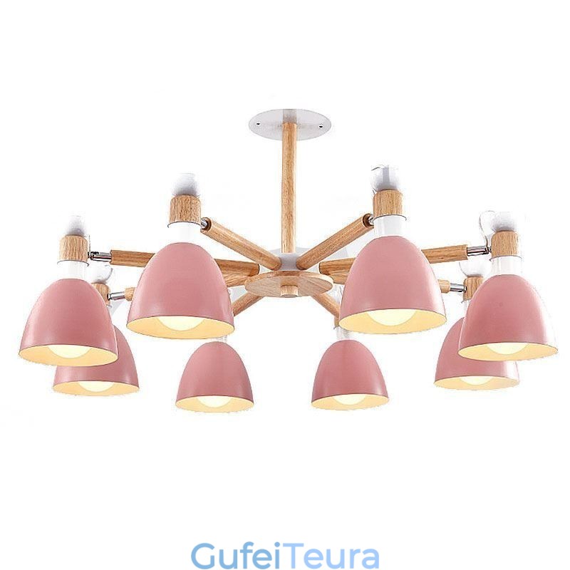 Nordic Macaron תליון נברשת עץ Creative Wood