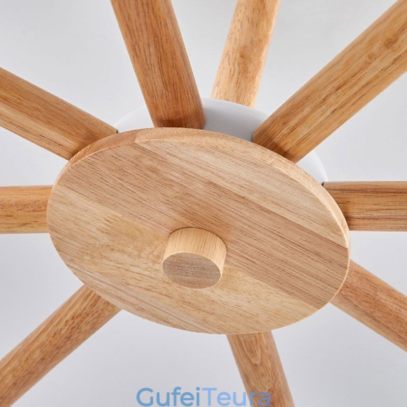 Nordic Macaron תליון נברשת עץ Creative Wood