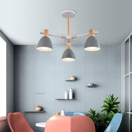 Modern Simple Macaron Pendel Light Creative Wooden Light