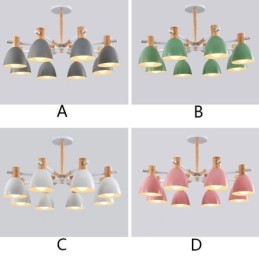 Modern Simple Macaron Pendel Light Creative Wooden Light