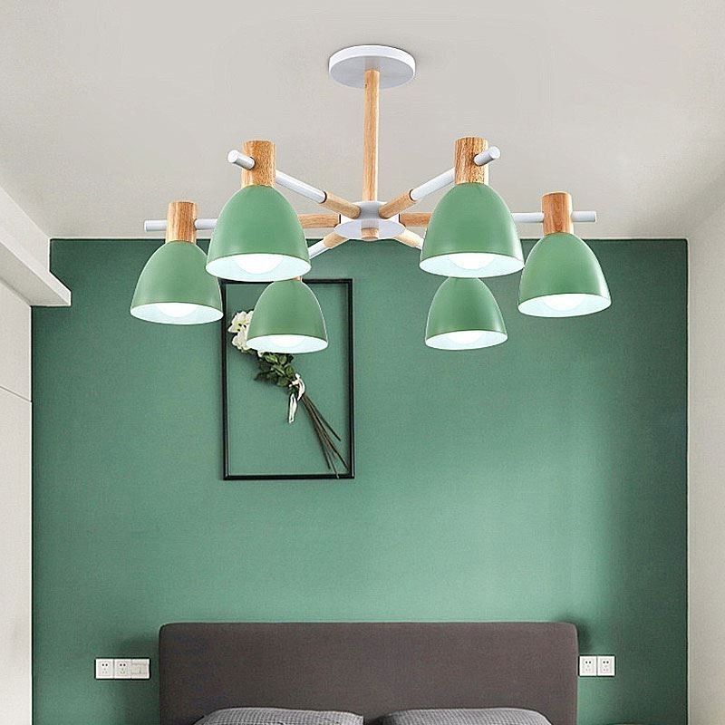 Modern Simple Macaron Pendel Light Creative Wooden Light