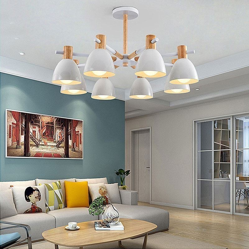 Modern Simple Macaron Pendel Light Creative Wooden Light