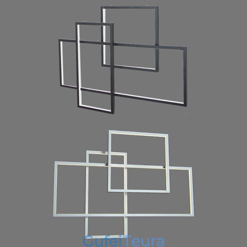 אור תליון נורדי גיאומטרי מרובע אור תליון