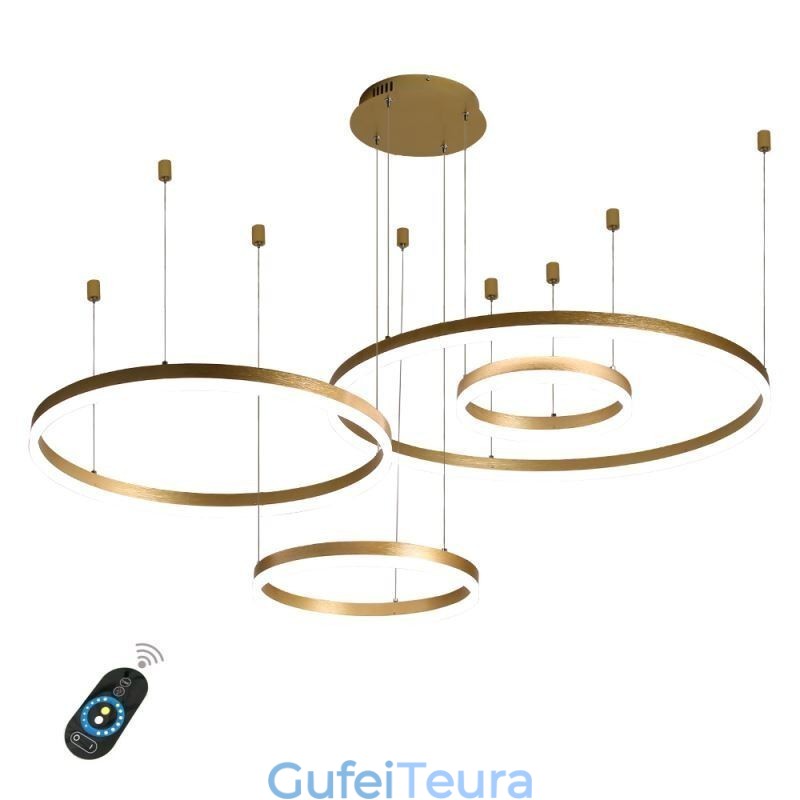 תאורת תליון פוסט מודרנית תאורת תליון בצורת טבעת אקרילית