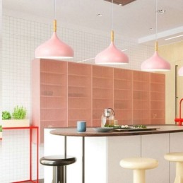 אור תליון מודרני אלומיניום מנורת מקרון לבית אור מתכוונן