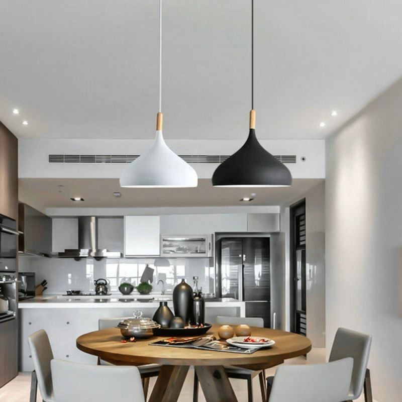 אור תליון מודרני אלומיניום מנורת מקרון לבית אור מתכוונן