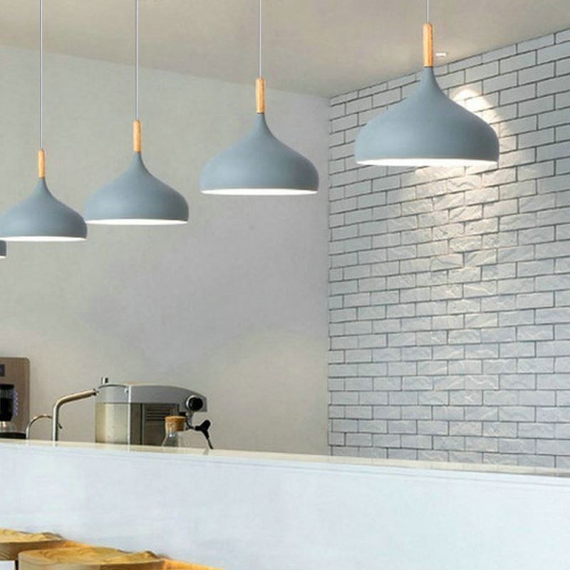 אור תליון מודרני אלומיניום מנורת מקרון לבית אור מתכוונן