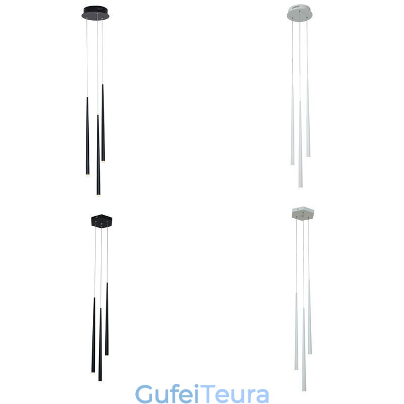 מודרני פשוט תליון אור צורת גליל תאורה מטאור מנורת גשם אור