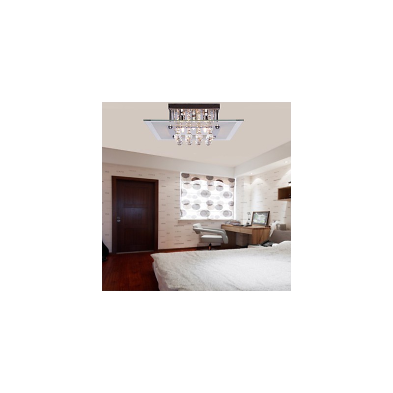 אור תקרה מודרני קריסטל Living 5 אורות