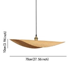 Creative Leaf Pendant Light תאורת חדר תה עכשווית במבוק