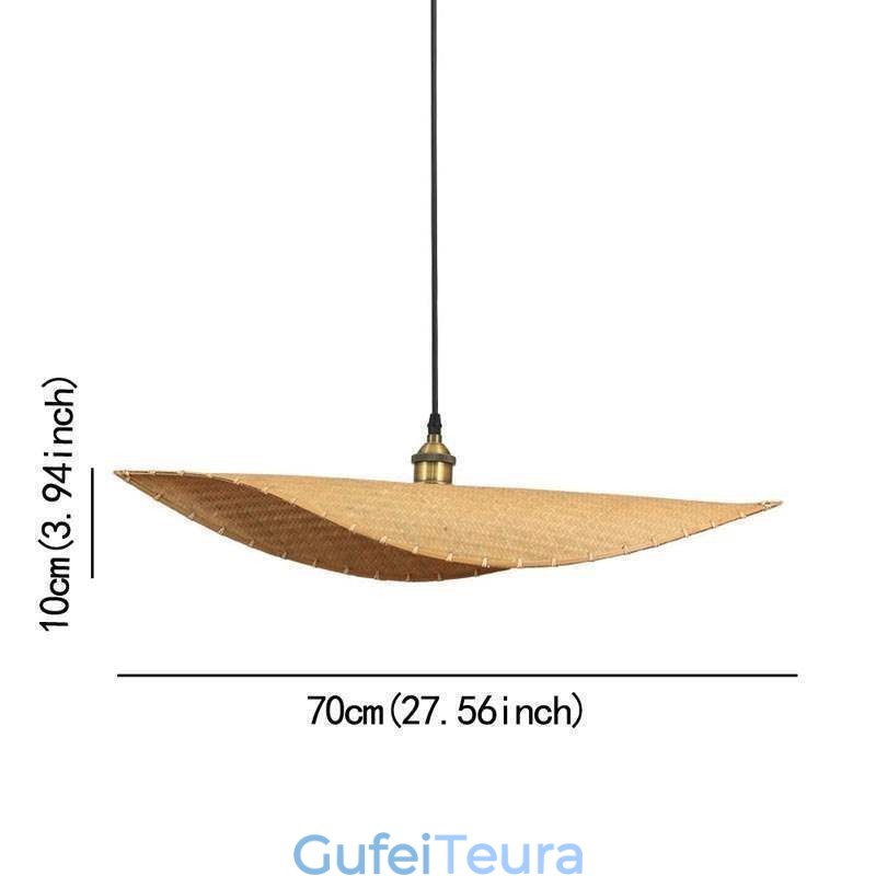 Creative Leaf Pendant Light תאורת חדר תה עכשווית במבוק
