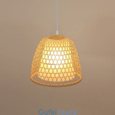 תאורת תליון מבמבוק כיפת Visual Comfort תאורת תליון מבמבוק כיפת Visual Comfort