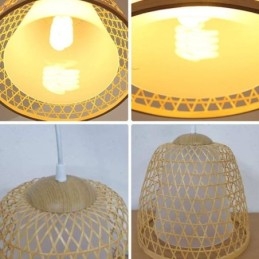 תאורת תליון מבמבוק כיפת Visual Comfort