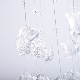 אור תליון נורדי Creative Butterfly Glass Light