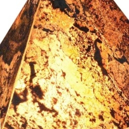 עיצוב שקוף תלת מימד בצורת יהלום גיאומטרי