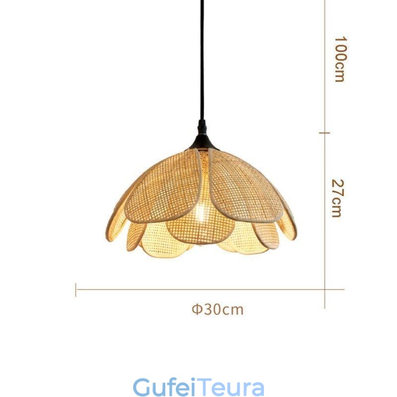 פנס תליון ראטן רטרו תאורה ראטן