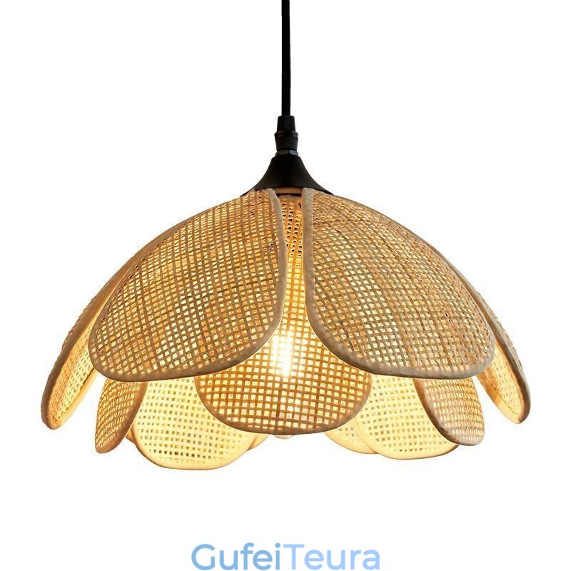 פנס תליון ראטן רטרו תאורה ראטן