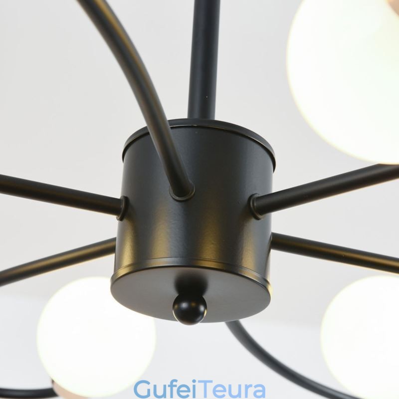 נברשת כפרית 6 אור קלאסי עלי כותרת תקרה תקרה אור