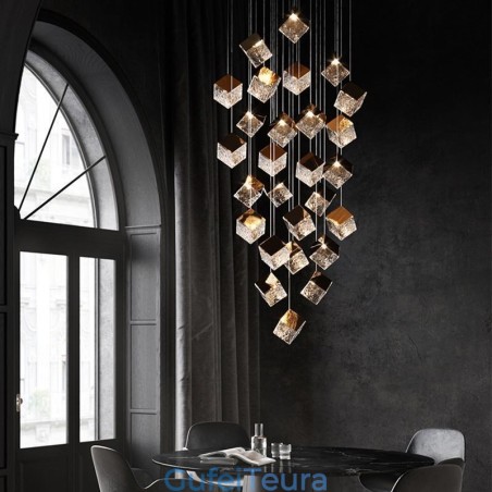Creative Glass Pendant Light Pavilion אורות תקרה Creative Glass Pendant Light Pavilion אורות תקרה