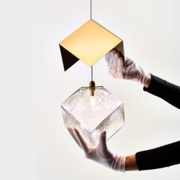 Creative Glass Pendant Light Pavilion אורות תקרה