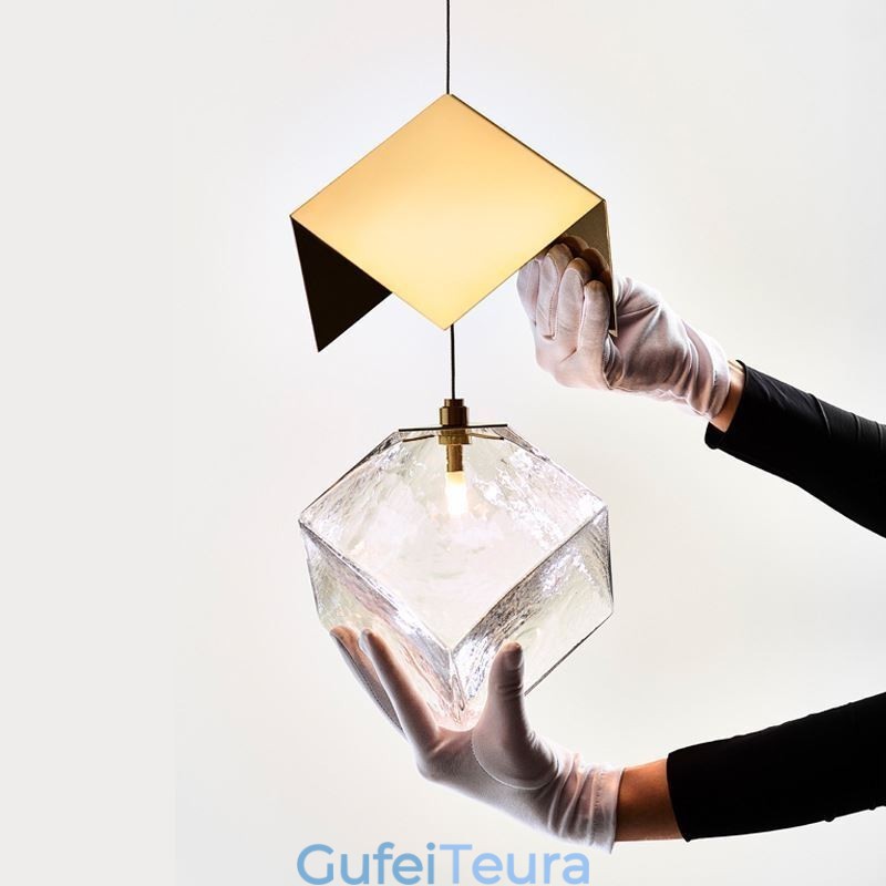 Creative Glass Pendant Light Pavilion אורות תקרה