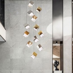 Creative Glass Pendant Light Pavilion אורות תקרה