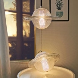 מנורת תקרה מודרנית בצורת תליון זכוכית