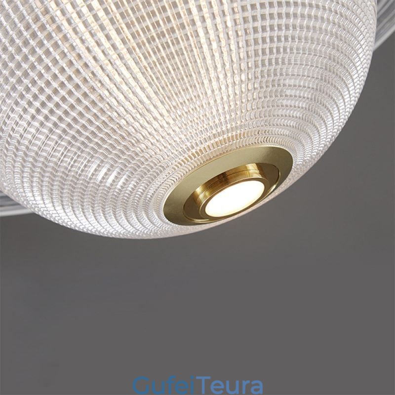 מנורת תקרה מודרנית בצורת תליון זכוכית