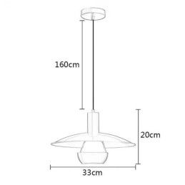 אור תליון זהב מוברש מנורת תליית ראש יחיד