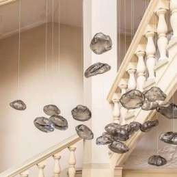 Creative Nordic Pendant Light נברשת זכוכית אור תליית אמנות