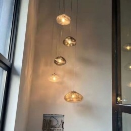 Creative Nordic Pendant Light נברשת זכוכית אור תליית אמנות