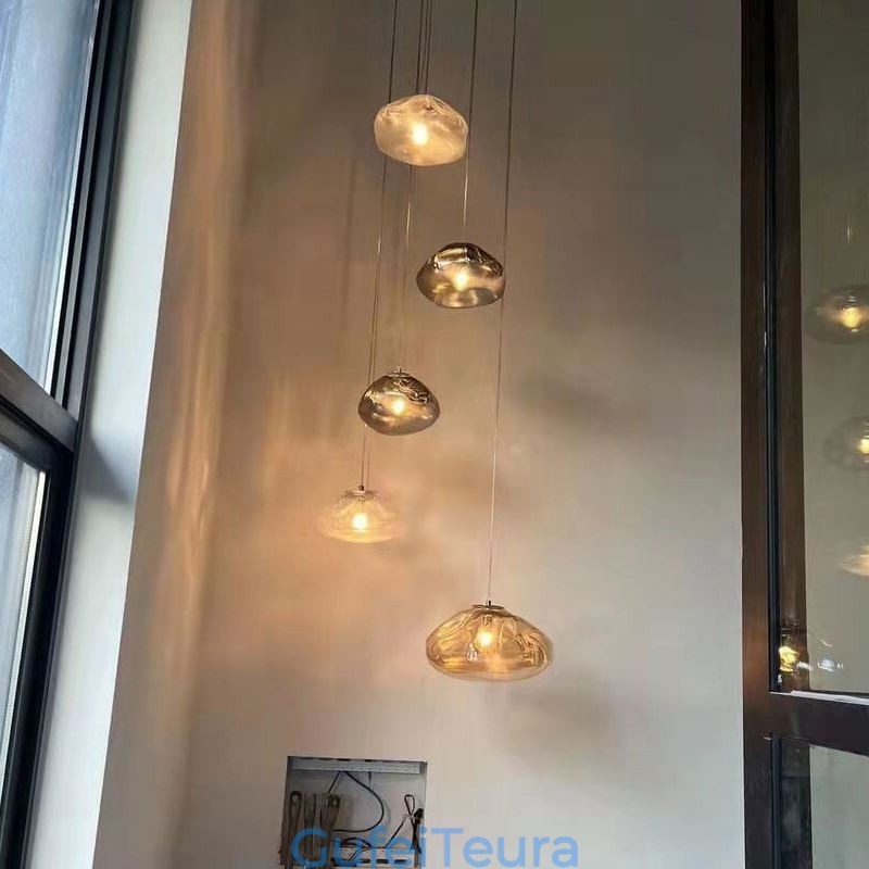 Creative Nordic Pendant Light נברשת זכוכית אור תליית אמנות