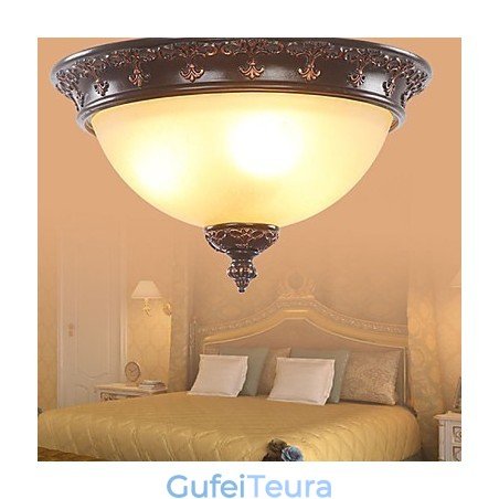 33*אירופה סגנון כפרי קלאסי מנורת אור ספיגה כיפת