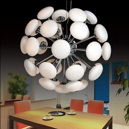 ModernYestaurant מנורת פשוט עגול זכוכית אמנות תליון מנורת סגנון אירופאי