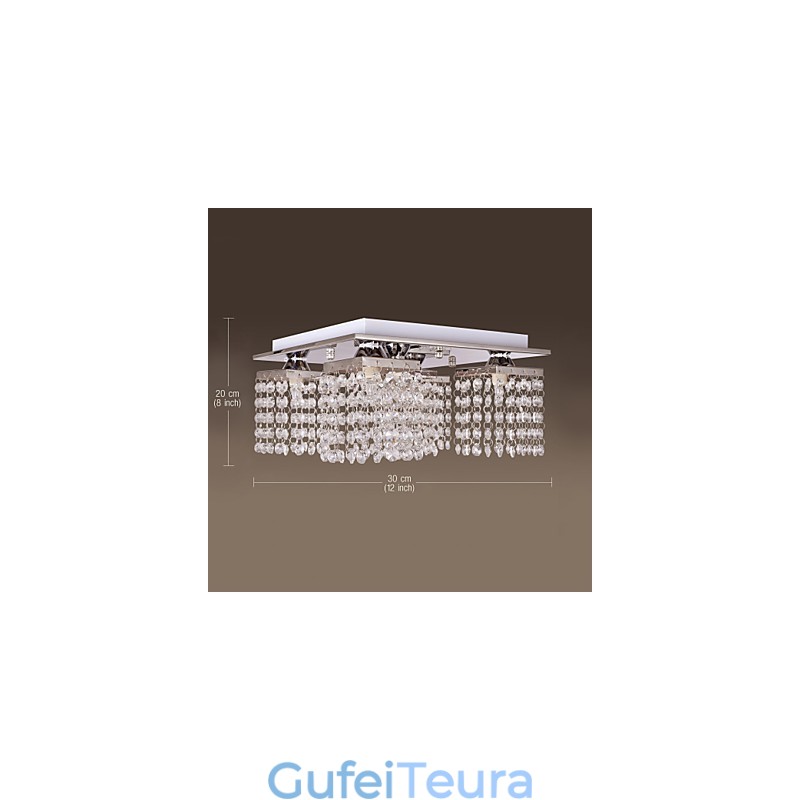 אור תקרה קריסטל מודרני 5 אורות