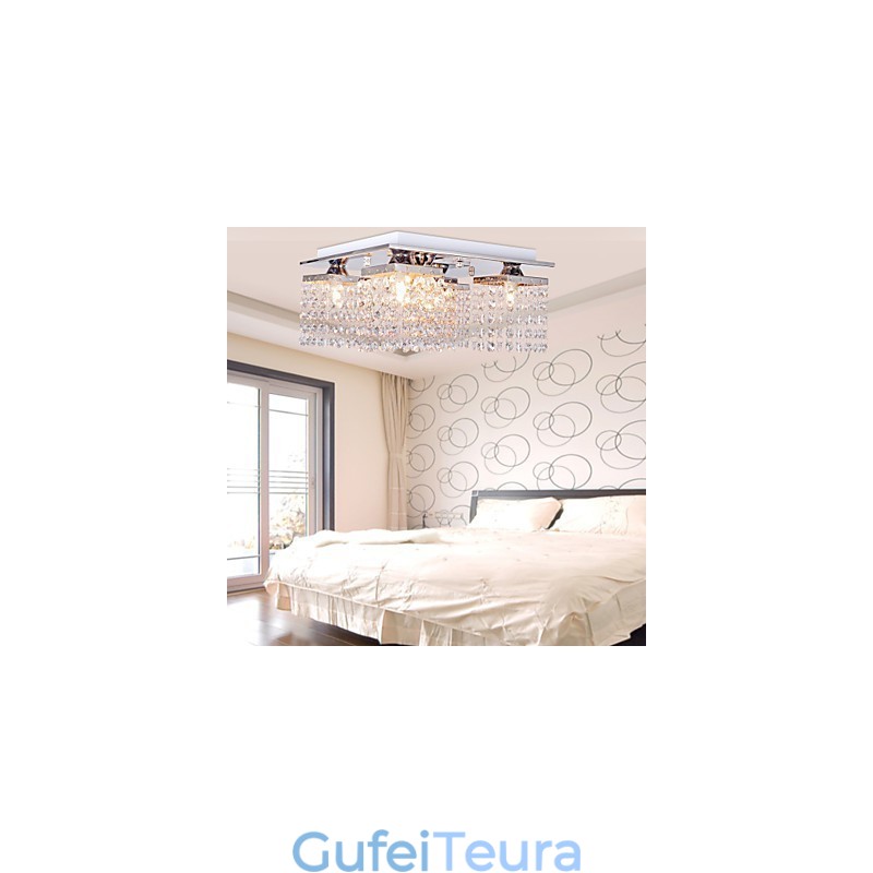 אור תקרה קריסטל מודרני 5 אורות