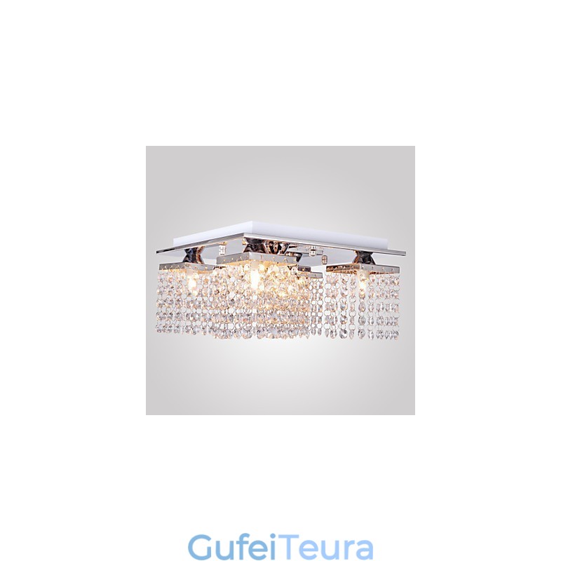 אור תקרה קריסטל מודרני 5 אורות