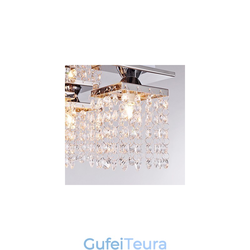 אור תקרה קריסטל מודרני 5 אורות