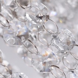 אור תקרה קריסטל מודרני 5 אורות