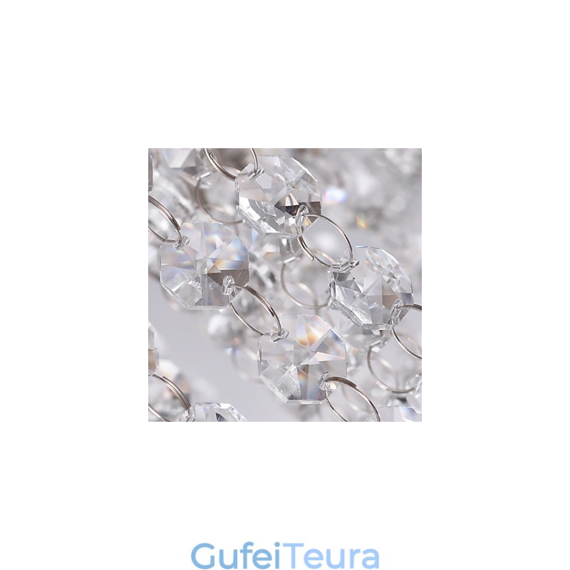 אור תקרה קריסטל מודרני 5 אורות