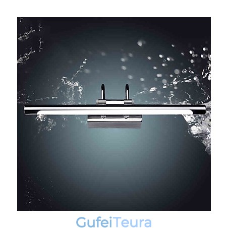 מנורות מראה מפלדת אל חלד אקריליק מנורות קיר לאמבטיה מנורות איפור קר לבן חם לבן (גודל: 57X13.5X15)