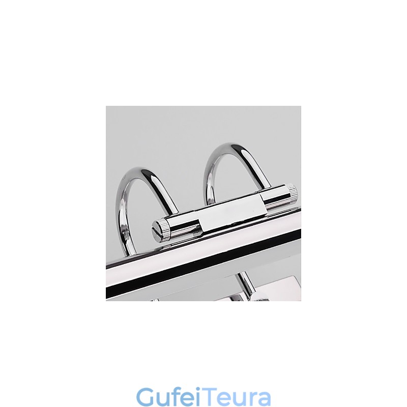 מנורות מראה מפלדת אל חלד אקריליק מנורות קיר לאמבטיה מנורות איפור קר לבן חם לבן (גודל: 57X13.5X15)