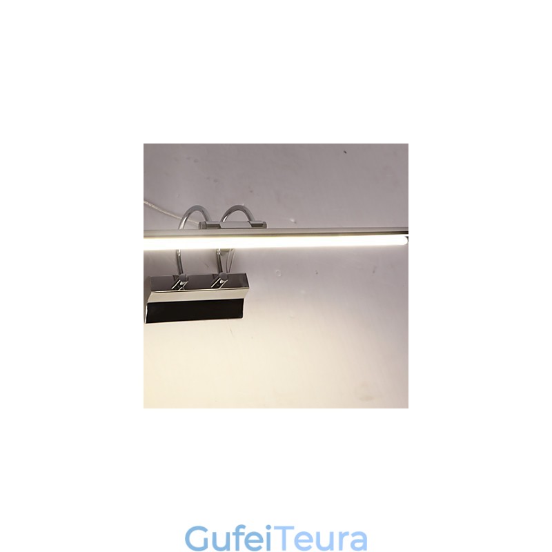 מנורות מראה מפלדת אל חלד אקריליק מנורות קיר לאמבטיה מנורות איפור קר לבן חם לבן (גודל: 57X13.5X15)